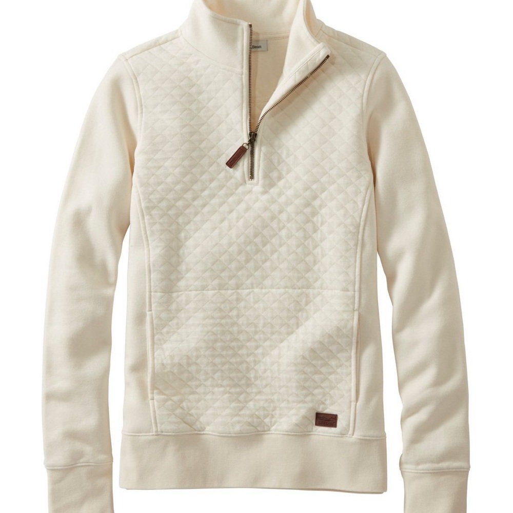 L.L. Bean Women's Quilted Quarter-Zip Pullover